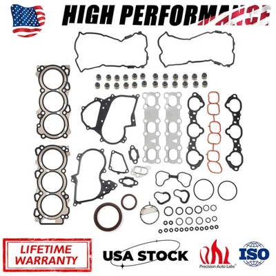 Conjunto de junta de cabeça para 2007-2020 Nissan Altima Maxima Murano Quest 3.5L DOHC VQ35DE - Imagem 1 de 4