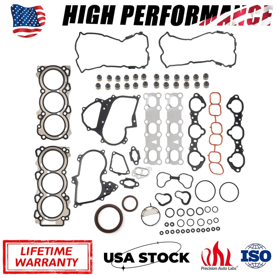 Juego de juntas de culata DOHC VQ35DE para Nissan Altima Máxima Murano Quest 2007-2020 3,5 L Foto 1 de 4