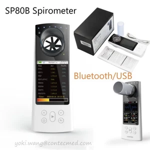 Spirometro a infrarossi Bluetooth FVC FEV PEF Spirometria Software PC SP80B LCD - Picture 1 of 12