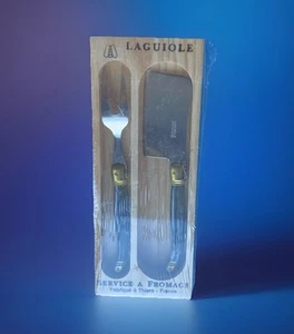Service à Fromage LAGUIOLE / Couperet & Fourchette / Coffret à Fromage / Thiers - Imagen 1 de 6