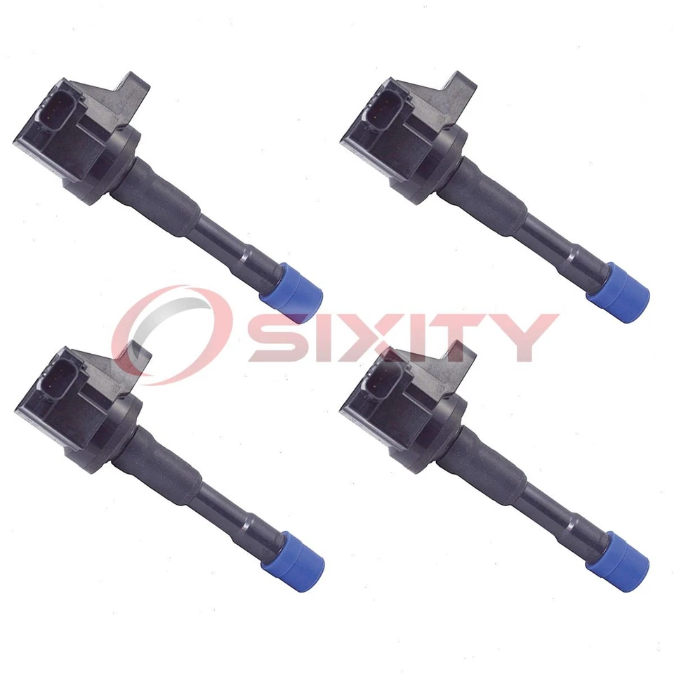4 bobinas de encendido izquierda Hitachi para Honda Civic 2003-2005 1,3 L L4 Spark mw Foto 1 de 4