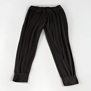 Athleta Pyjamahose Damen Größe Large schwarz Nighttime Bliss Schlaf Jogger - Bild 1 von 10
