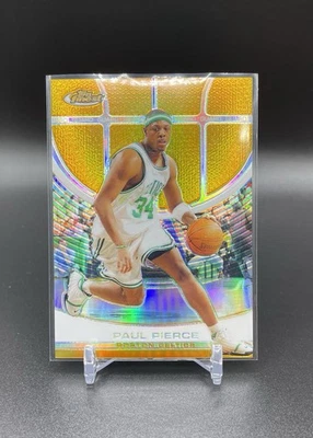 2005-06 PAUL PIERCE #80 Topps Finest Gold Refractor /39 BOSTON HOF RARE - Image 1 of 2