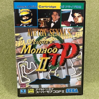 Ayrton Senna's Super Monaco GP II Sega Mega Drive Japan Complete Near Mint - Image 1 of 3