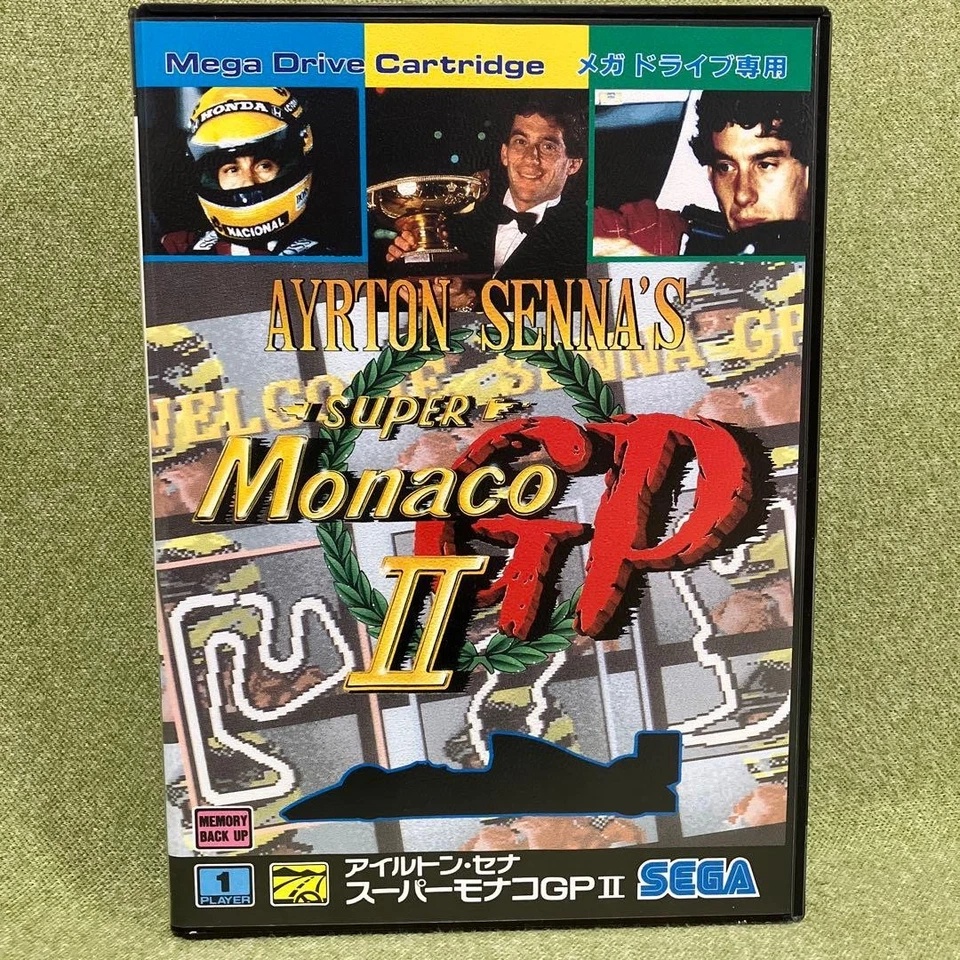 Ayrton Senna's Super Monaco GP II Sega Mega Drive Japan Complete Near Mint - Image 1 of 3