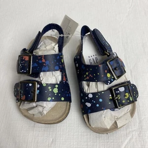 Sandali Cat & Jack bambino unisex Ade plantare doppio cinturino blu misura 3-6m nuovi - Foto 1 di 7
