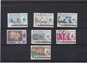 Sabah, Malasia - Orquídeas - 7 sellos 1965 - Imagen 1 de 1