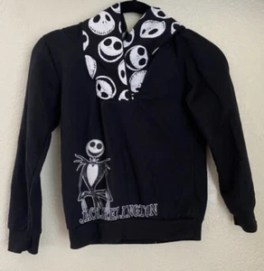 Disney NIGHTMARE BEFORE CHRISTMAS Jack Skellington Graphic Hoodie (Girls Size 6) - Picture 1 of 7