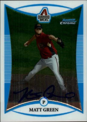 2008 Bowman Chrome Prospects #BCP266 Matt Green Auto - NM-MT - Image 1 of 2