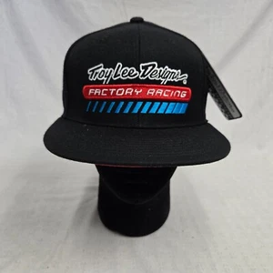 Troy Lee Designs TLD  Factory Racing Hat Snapback Cap Black One Size - Picture 1 of 10