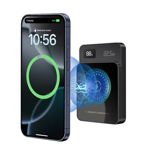 10000mAh Magnetyczny power bank Bezprzewodowe szybkie ładowanie Zasilanie do iPhone 16 Pro 15 - Zdjęcie 1 z 17