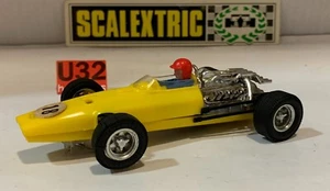 Slot Car scalextric exin C-36 Honda F1 #18 Jaune Citron Châssis - Photo 1 sur 7