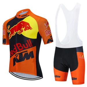 Completo Ciclismo Red Bull estivo Divisa abbigliamento MTB Fondello Gel 20 D - Foto 1 di 6