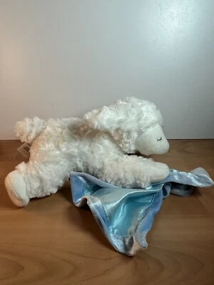 GUND Blanco Felpa Bebé Niño Winky Con Manta de Seguridad Azul Foto 1 de 4