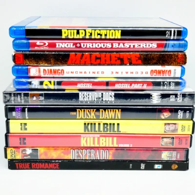 Quentin Tarantino Blu-Ray/DVD Lot (2 NEW) Of 12 Movies Pulp Fiction Hostel - Image 1 of 4