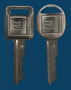 CHEVROLET OEM A B KEY BLANKS - Picture 1 of 1