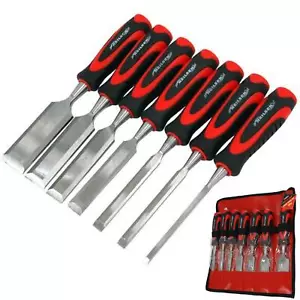Neilsen 7pc Wood Bevel Edge Carpentry Joiner Woodwork Chisel Set 6mm - 38mm - Picture 1 of 3