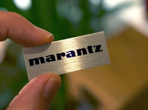 Vintage Marantz metal label / Badge / Logo with adhesive backing - Picture 1 of 2