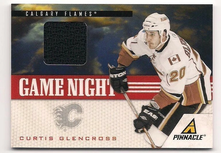 Curtis Glencross 11-12 Panini Pinnacle Game Night Game Worn Jersey - Image 1 of 1