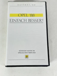 Adam Opel AG Auftakt 88 Einfach Besser Händler Tagung 1988 VHS Video Kassette - Bild 1 von 2