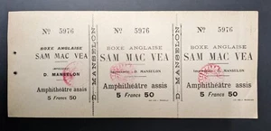 1909 Sam Mac Vea vs Bill Harris vor Ort voll Boxen Sam Mc Vey Jack Johnson Ära - Bild 1 von 4