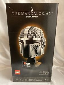 LEGO Star Wars The Mandalorian Helmet 75328 Factory Sealed! Moderate Box Wear
