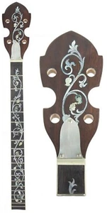 4 String 19 frets Tenor Banjo Neck Maple MOP Abalone inlaid FTBN50 FTBN54-57 - Picture 1 of 28
