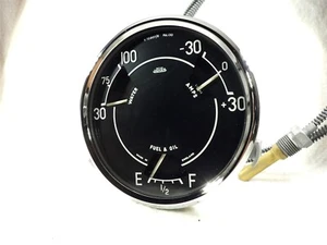 Rover P4 Multi Gauge Jaeger Ammeter Fuel Temperature Amps 90 100 105 X.70907/6 - Picture 1 of 14