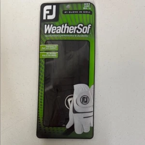 Men’s FootJoy WeatherSof Golf Glove Cadet Med. Large Black New - Picture 1 of 6