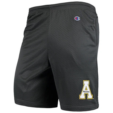 Men's Champion Charcoal Appalachian State Mountaineers College Mesh Shorts Cover