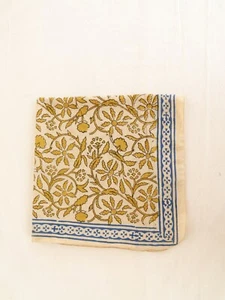 100% Cotton Bandana, Boho Soft Cotton Bandana, Hand Block Bandana High Quality - Picture 1 of 6
