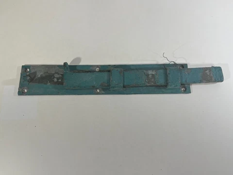 Vintage 11" Sliding Barn Door Gate Latch Cast metal forged Shed Antique hardware Cover