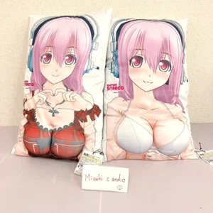 Super Sonico 3D Cushion Pink Heart Headphone Swimwear White Anime Manga Rare JP - Picture 1 of 24