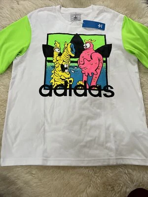 Camiseta Adidas Originales Jeremy Scott JS Estampado Gráfico Bordada H53371 $60 Foto 1 de 4