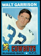 1971 TOPPS WALT GARRISON RC DALLAS COWBOYS #8B