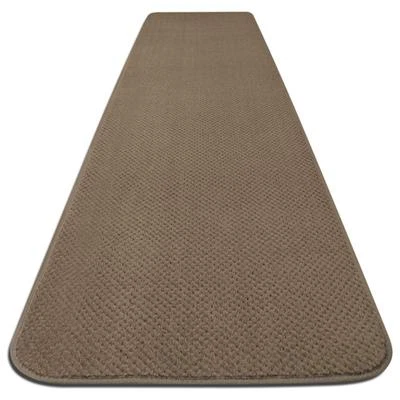 SKID-RESISTANT CARPET RUNNER hall area rug floor mat CAMEL TAN - Image 1 of 4