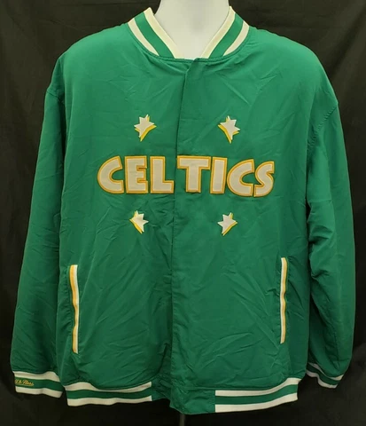 Boston Celtics NBA Jacket by Mitchell's & Ness Hardwood Classics Size 48 XL Cover