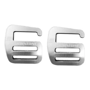 2x Metal G Hook Webbing Buckle for Backpack Straps Webbing 55x40x4mm Silver - Picture 1 of 6