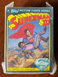 SUPERMAN 3 Trading Card Complete Base Set 1983 Topps 99 Cards - Picture 1 of 3