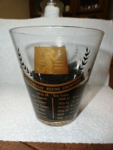 1960s Heavyweight Champions Glass Tumbler Boxing Neil Memorial Rocky Marciano - Picture 1 of 12