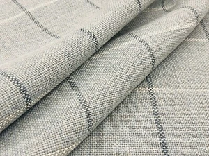Cowtan & Tout Checked Woven Upholstery Fabric- Benton / Aqua 2.25 yds 11643-03 - Picture 1 of 4
