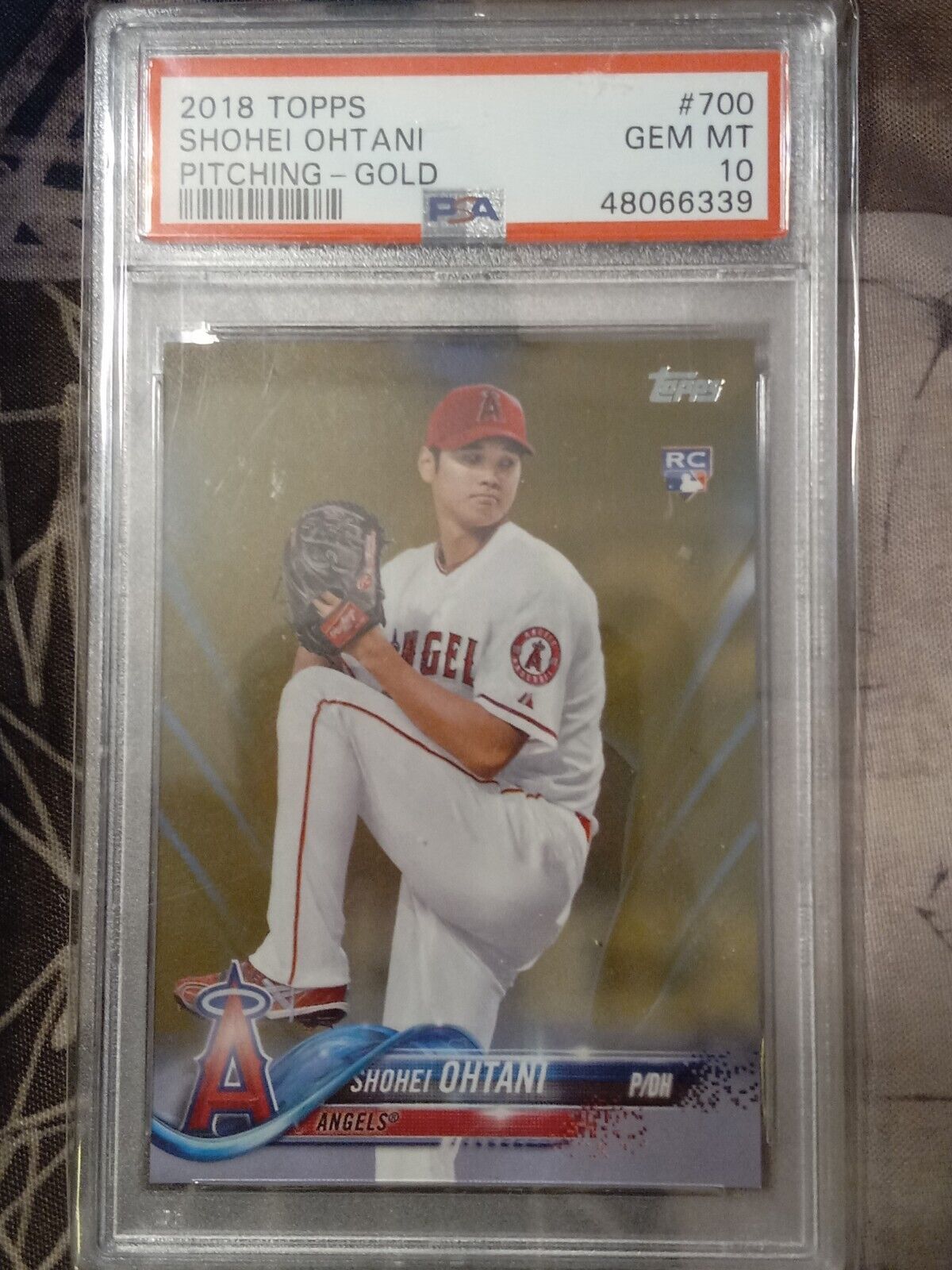 2018 Topps Series 2 Shohei Ohtani Gold RC SP /2018 Angels #700 🔥🔥🔥  PSA 10!!!