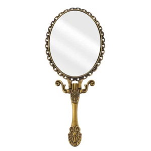  Vintage Hand Mirror with Handle Large Held Vanity Eyebrow Trimming Miss - Picture 1 of 12