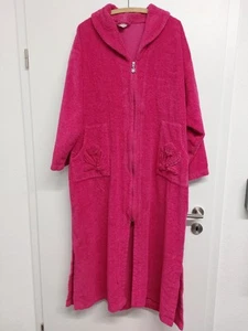Bademantel/Morgenmantel Frottee Gr.52/54 Pink Mit Reißverschluß - Bild 1 von 5