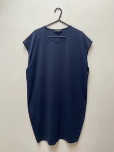 Vestido Jaeger Talla Mediana 10 12 Azul Marino - Imagen 1 de 4