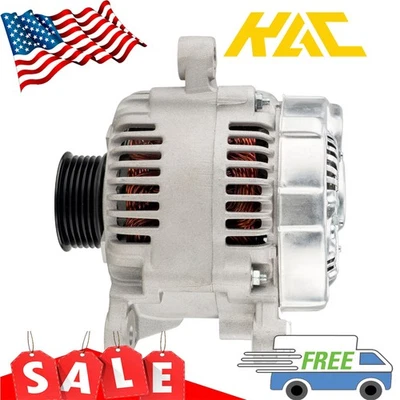 Alternador 117A 12V CW 6 ranuras 13876N para Jeep Wrangler TJ 2001-2006 4,0 L Foto 1 de 4