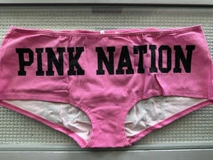 NWT Vintage Victorias Secret Pink Join The Club Cotton Boyshort Panty Medium - Picture 1 of 3