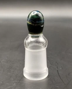 Multicolor Swirl 14 mm Glas weiblich geschliffen Fugenstopper Kappe - Bild 1 von 4