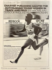 AAU Championships Ad                                      Evelyn Ashford - Picture 1 of 6