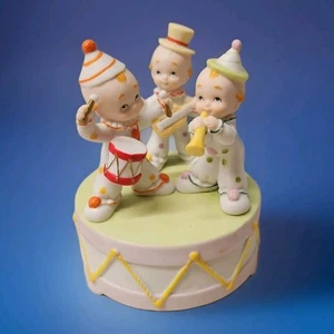 Music Box Vintage LEFTON 1985 Clown Band " Toy Land" Funziona Clowns Party - Foto 1 di 8